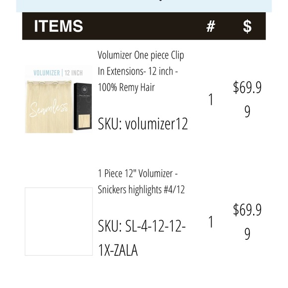 Zala hair extensions 100% human remy hair - Picture 4 of 6